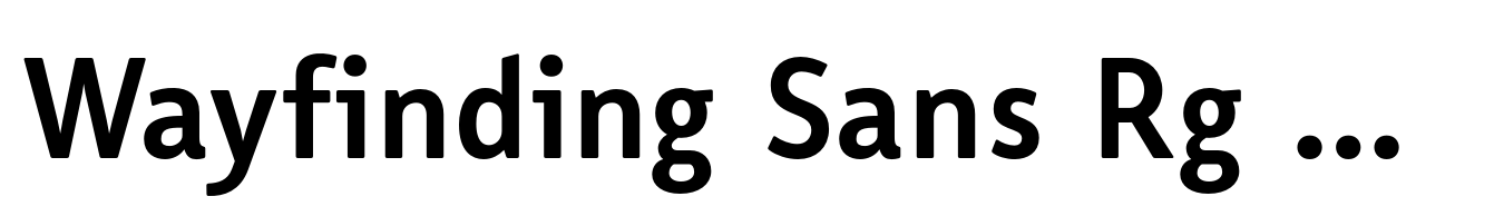 Wayfinding Sans Rg Bold